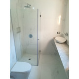 Cabina Ducha 80x80 Puerta Pivotante Sin Receptáculo Eb