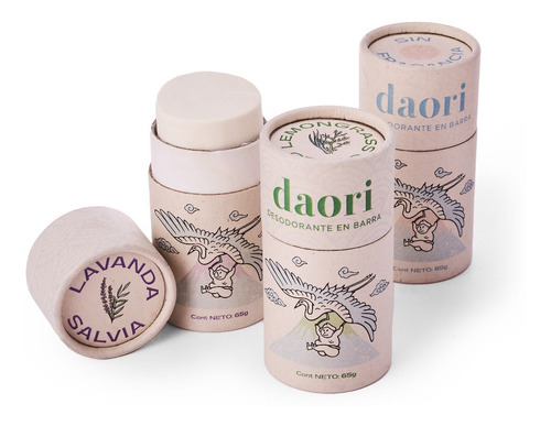 Desodorante Natural Daori Pack Uno De Cada Sin Aluminio 