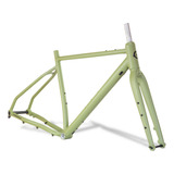 Quadro Cadence Gravel 2024 Verde Garfo Eixo E-thru