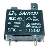 Sfk 112 Sfk-112 Sfk112 Sfk112dm Relay Rele 250vca 20a