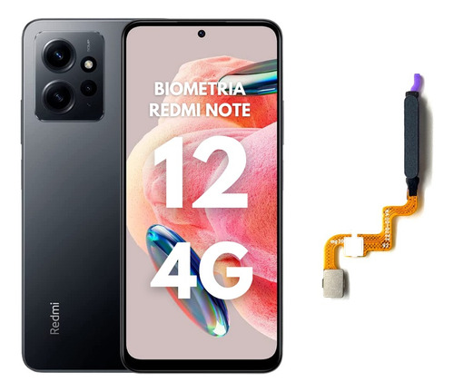 Flex Botão Sensor Biométrico Digital Xiaomi Note 12 4g Orig