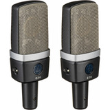 Par Micrófonos Akg C214 Condensador + 2 Cables Xlr