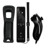 Control Remote Wii/ Wiiu + Nunchuk  Negro