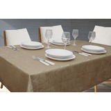 Toalha De Mesa Jacquard 4 Lugares 100x100  Admirare Cor Fendi