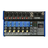 Consola Moon Mse8 8 Canales Con Efecto Usb Bluetooth Rec Eq