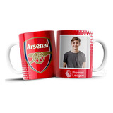 Taza Personalizada De Arsenal Con Tu Foto Ideal/regalo