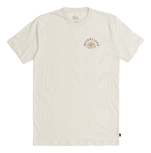 Remera Quiksilver Modelo State Of Mind Beige Exclusiva