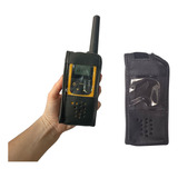 Capa De Couro Para Radio Comunicador Rc4100 Rc4102 Proteção
