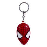 Llavero Metalico Spiderman Mascara Rojo