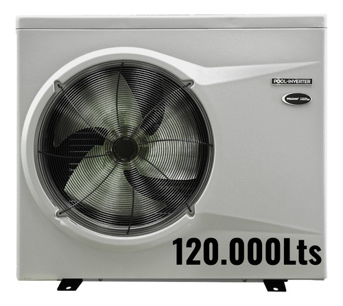 Bomba Calor Climatizador Vulcano Pool Inverter 120m3 Piscina