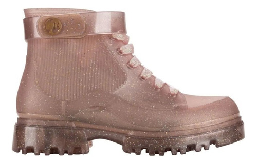 Bota Coturno Infantil Menina Barbie Glamour Rosa Glitter