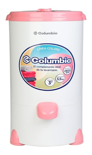 Secarropas Columbia 5.5 Kg Hts-5501 Rosa