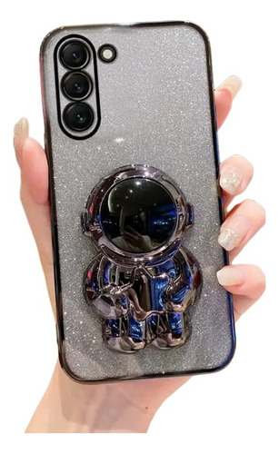 Brillo Brillante Funda Para Samsung Con Soporte Astronauta