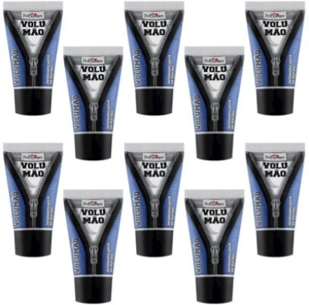 Volumão Gel Excitante Masculino 25g -kit 10uni