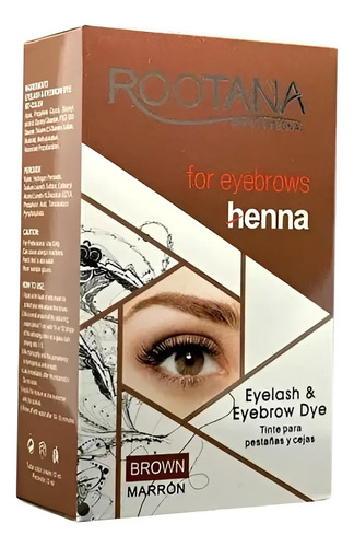 Kit Completo De Tinte Henna Rootana Para Cejas | Envío gratis