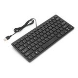 Mini Teclado Usb Com Fio Portátil De 78 Teclas, Laptop De Me