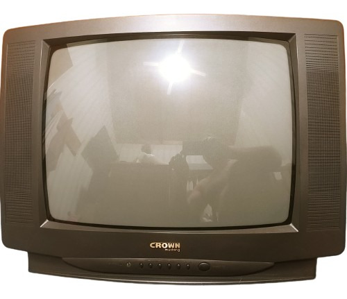 Televisor Tv Color Crown Mustang 20 Doble Parlante + Antena