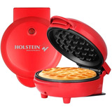 Máquina Para Waffles Holstein Housewares Personal Roja, 10cm