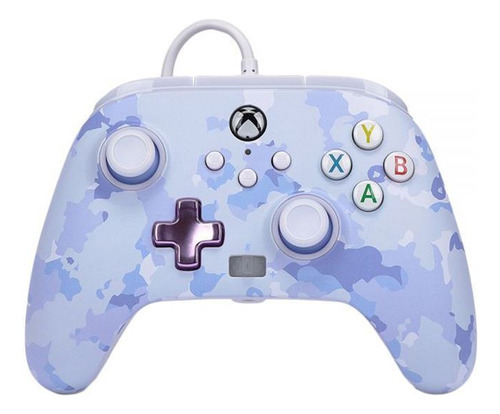 Control Powera Enhanced Wired Purple Camo - Xbox S/x Color Camuflado Púrpura