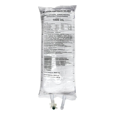 Solución Hartmann Delmed Solución Inyectable, 1 Bolsa 1000 Ml | MercadoLibre