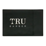 Organizer Mat Alfombra Barbero Tru Barber Negro Blanco Chica