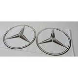 Calco Visera Mercedes Benz + Insignias Laterales (cromadas)