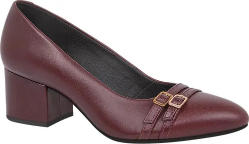 Zapato Tacon Ancho 5.5 Cm Piel Dama Flexi Confort 1248668