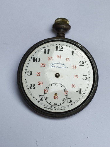 Reloj Bolsillo Les Poilus Cronómetre 