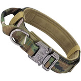 Collar Táctico Para Perro, Collar De Perro De Nylon Militar