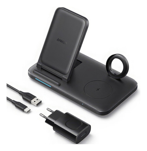 Anker 335 Dock Station 3 Em 1 Para Apple Watch Airpod iPhone