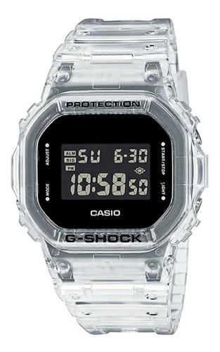 Reloj Casio G-shock Transparente Dw5600 Skeletor