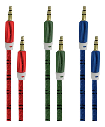 10pz Cable Auxiliar 3.5mm Jack Audio Audifonos Bocinas