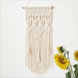 Pendón Tapiz Colgante De Pared Decoración Bohemio Macramé 