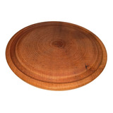 4 Plato De Madera 20cm Tabla Algarrobo Asado Picadas Redondo