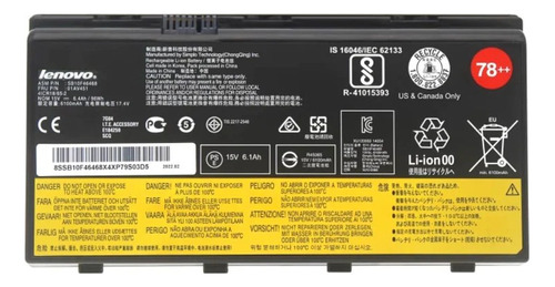Batería Original Lenovo 01av451 Thinkpad P70 P71 Sb10f46468 
