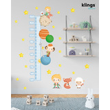 Vinilo Decorativo Medidor  Infantil  Principito Planetas