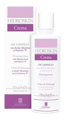 Hidroskin Crema Limpieza Acido Glicolico 130ml Lagos