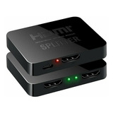 Splitter Hdmi 1 X2 Amplifica Señal Full Hd 1080p 4k 3d Pro