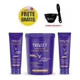 Trivitt Kit Matizante Sh 280ml + Cond 250ml + Hidratção 1kg