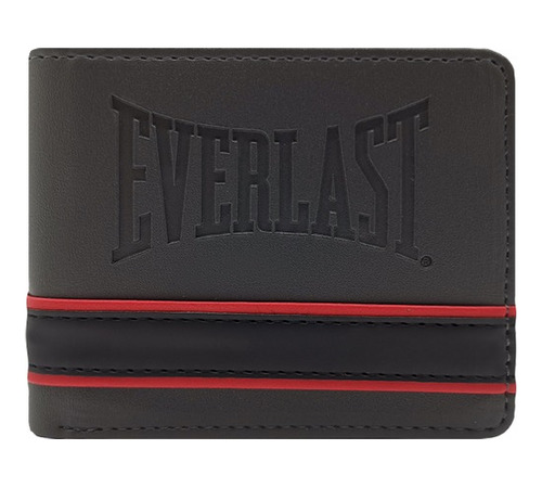 Billetera Hombre Everlast Cuero Tarjetero Volante Al Medio