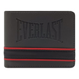 Billetera Hombre Everlast Cuero Tarjetero Volante Al Medio