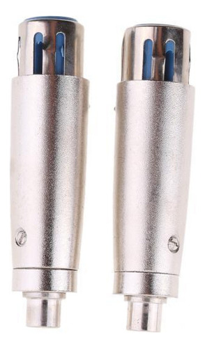 2 Adaptadores Phono Plug Xlr 3 Pines