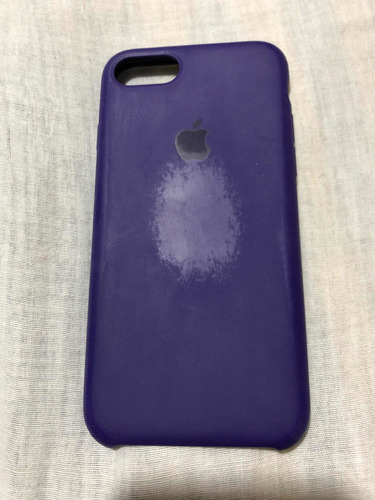 Funda Original iPhone 7 (usada) Color Violeta Case Silicona