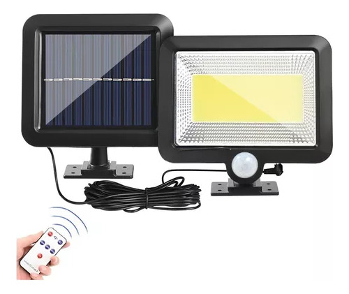 Lámpara Solar Recargable Luz Solar Exterior Jardin 100 Led