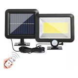 Lámpara Solar Recargable Luz Solar Exterior Jardin 100 Led