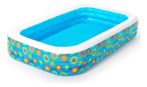 Alberca Inflable Familiar Piscina Diseño Flores 54121 1161l