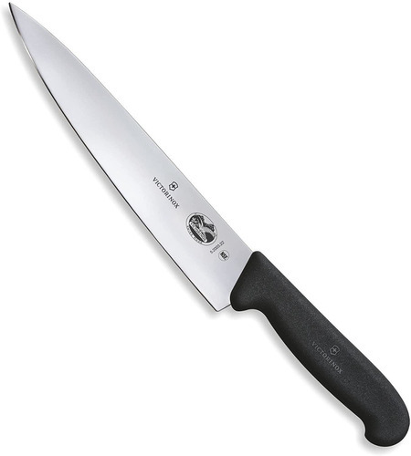 Cuchillo Chef Profesional Victorinox® Fibrox Negro, 22cm Color Negro