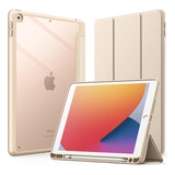 Jetech Funda iPad De 10,2 PuLG De 9 8 7 Gen S Pen Oro Rosa