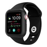 Capa Case Silicone Para Apple Watch+pulseira 38/40/42/44mm