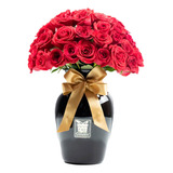 Arreglo Floral Con Rosas Black Para Regalar